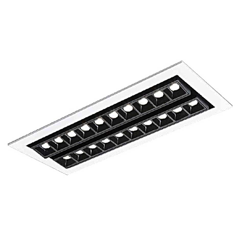 چراغ LED توکار 24 وات ثابت یخی با لنز M لومیلد مازی نور