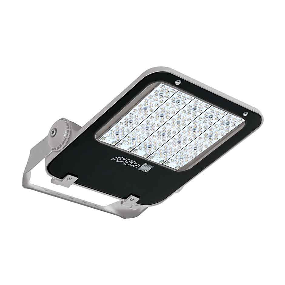 چراغ پروژکتوری LED شیری 176 وات آفتابی و پخش نور نامتقارن اپتیلوکس مازی نور