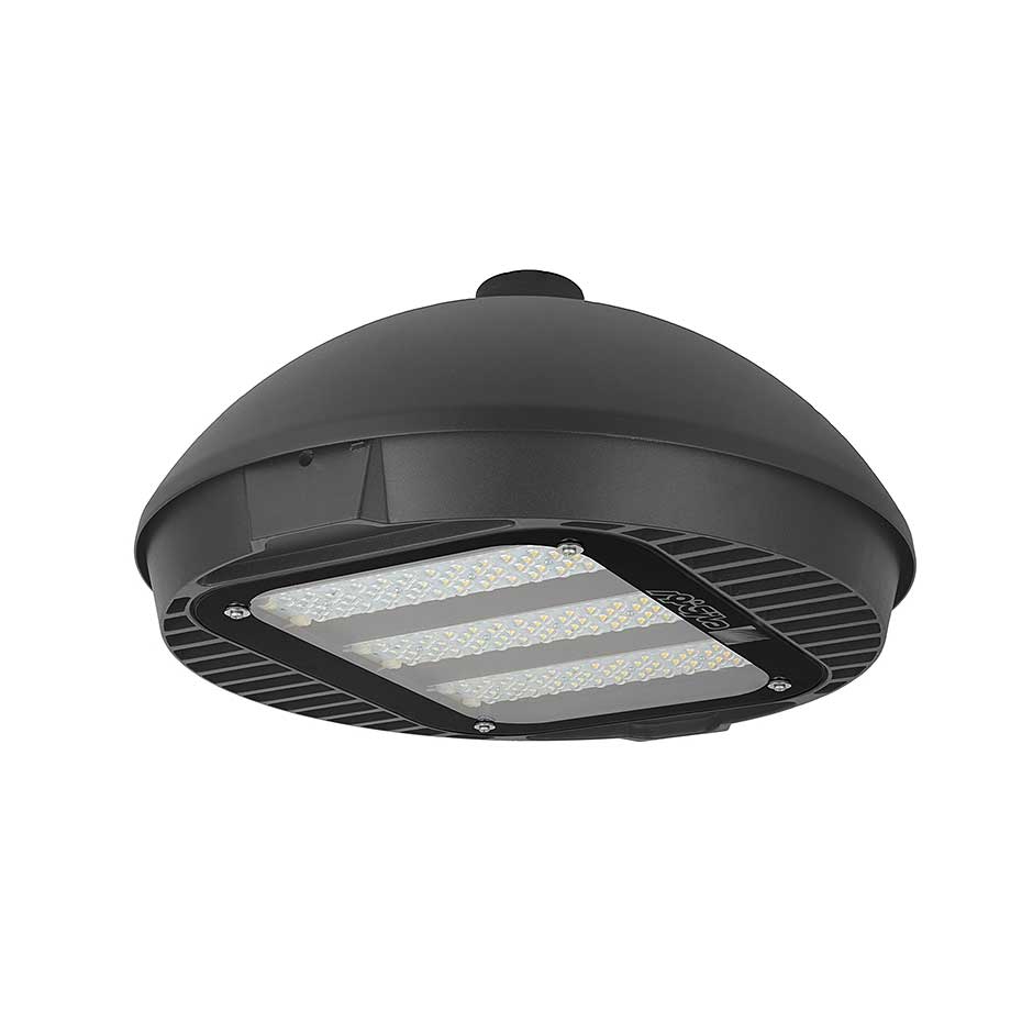 چراغ LED خیابانی طوسی 104 وات آفتابی با قابلیت نصب عمودی ساترن مازی نور
