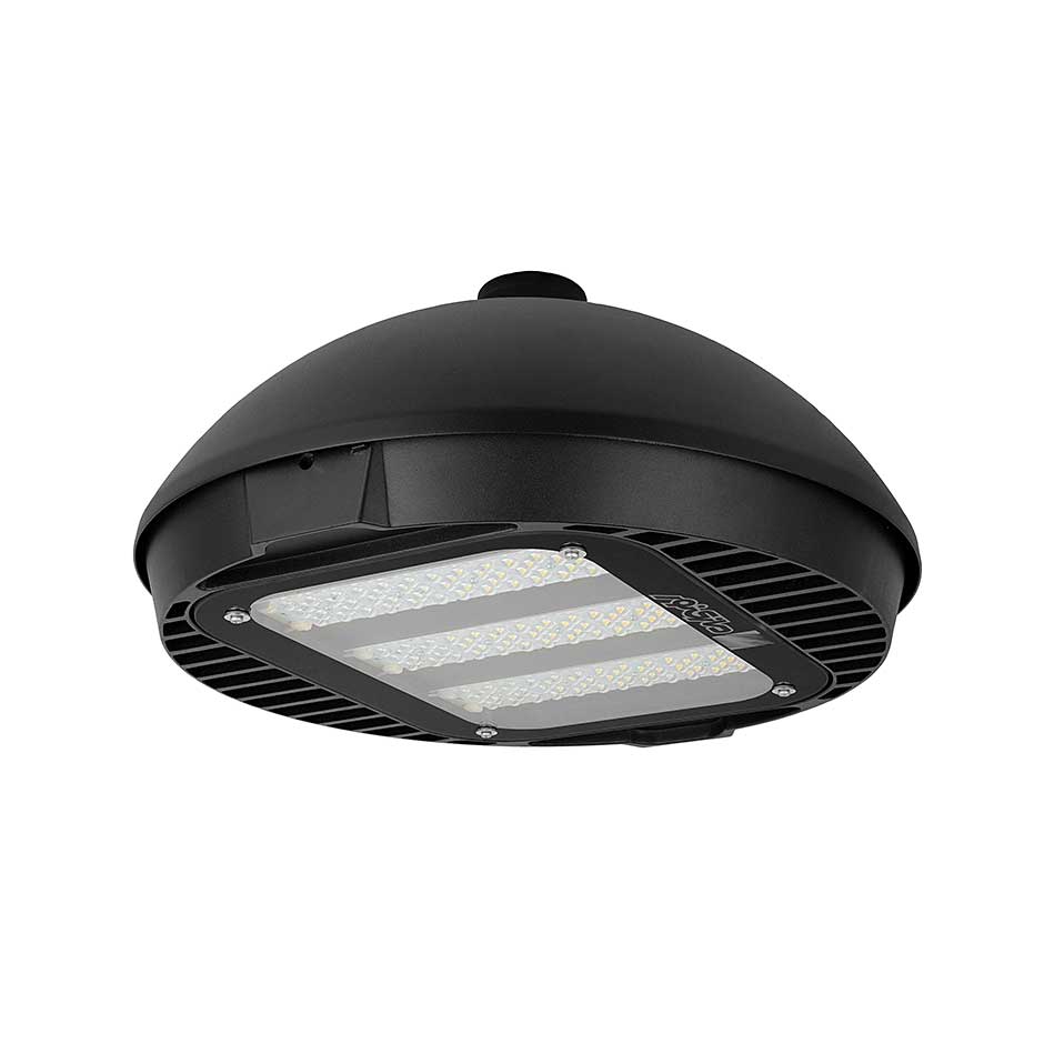 چراغ LED خیابانی مشکی 104 وات یخی با قابلیت نصب عمودی ساترن مازی نور