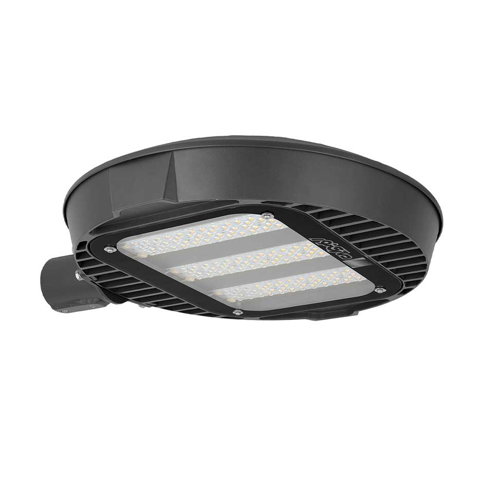 چراغ LED خیابانی طوسی 104 وات آفتابی با قابلیت نصب افقی ساترن مازی نور