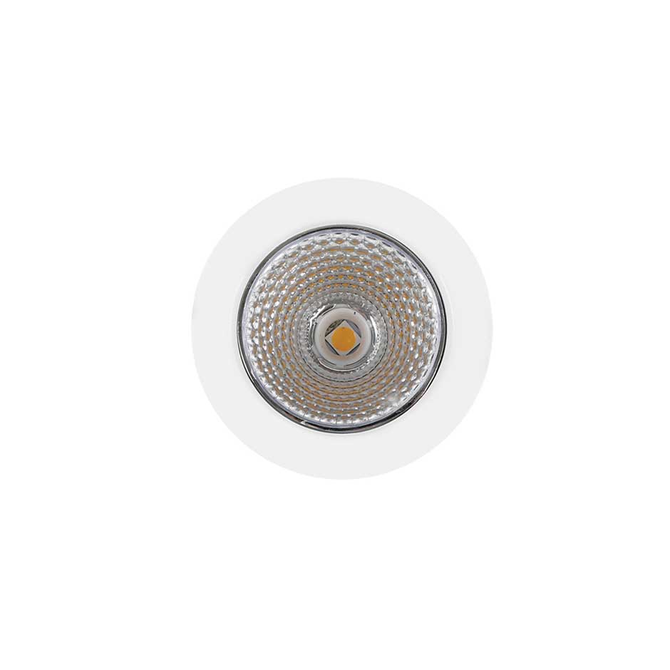 چراغ LED دانلایت توکار 6 وات یخی با رفلکتور و دهانه 6 سانتی متری آریانا مازی نور 