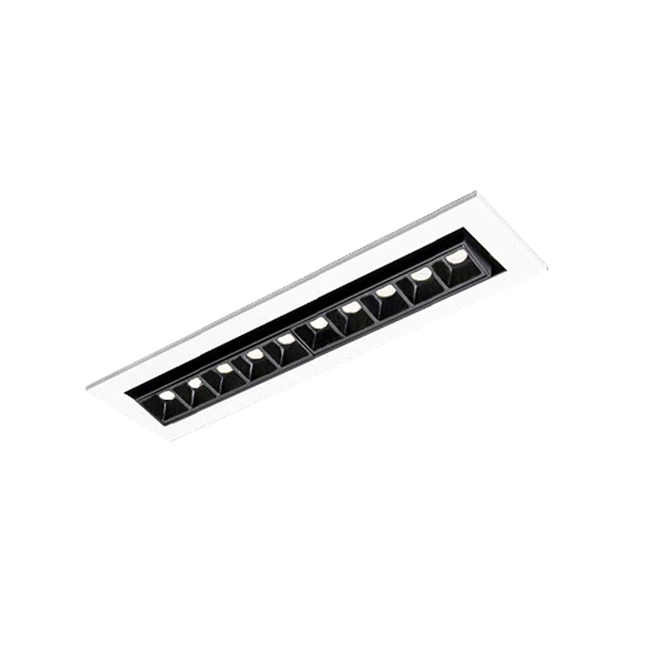 چراغ LED توکار 24 وات ثابت یخی با لنز M لومیلد مازی نور