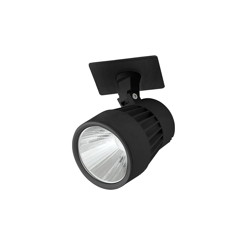چراغ LED توکار مشکی 34 وات آفتابی با قطر 12.5 سانتی متر نواترن مازی نور