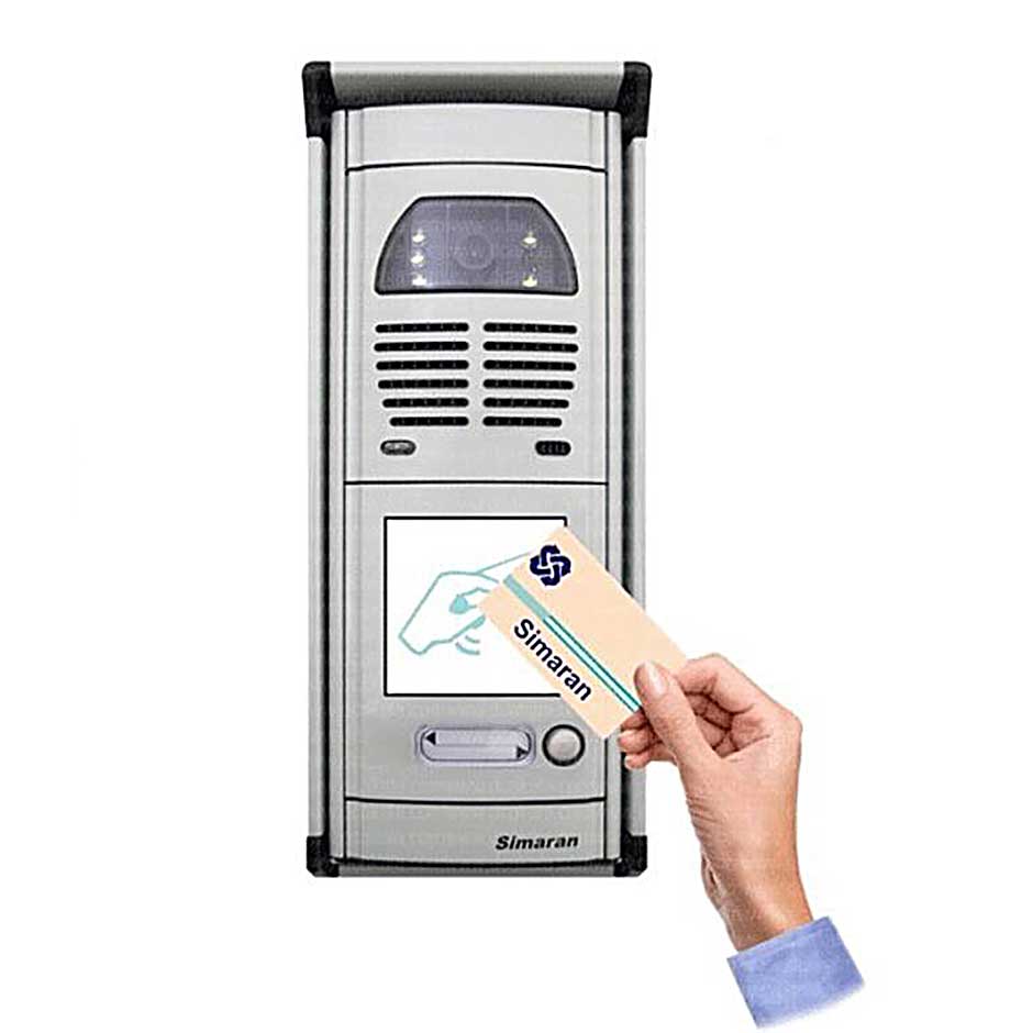 پنل آیفون تصویری کارتخوان سیماران مدل یک واحدی فوژان پلاکدار VFC1/N  پنل آیفون تصویری کارتخوان سیماران مدل یک واحدی فوژان پلاکدار VFC1/N