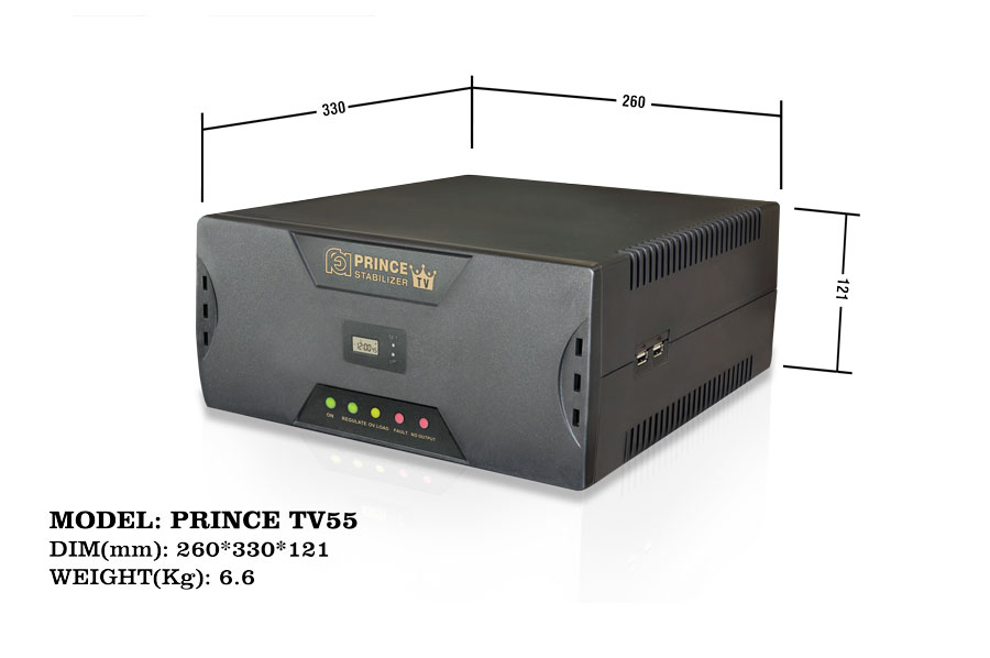 استابلایزر تکفاز 0.5 کاوا فاراتل مدل PRINCE TV55