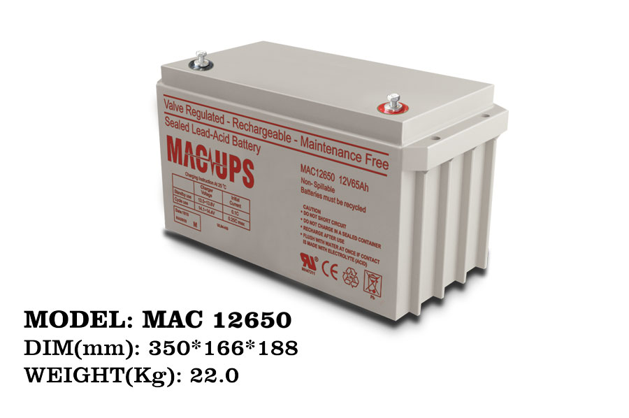 باتری 12 ولت 65 آمپر ساعت مک فاراتل مدل MAC 12V65Ah