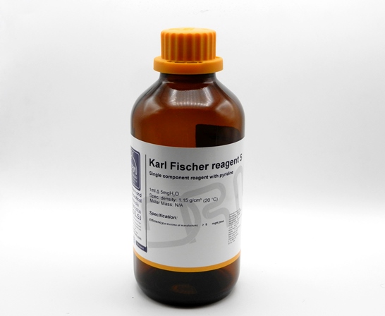 محلول کارل فیشر 5 بدون پیریدین گرید آزمایشگاهی یک لیتری شیشه ای دکتر مجللی