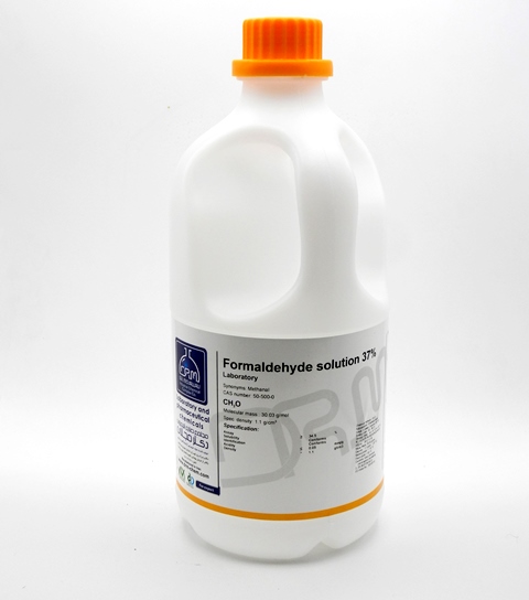 محلول فرمالدهید (فرمالین) 37 درصد دو و نیم لیتری بطری پلاستیکی دکتر مجللی