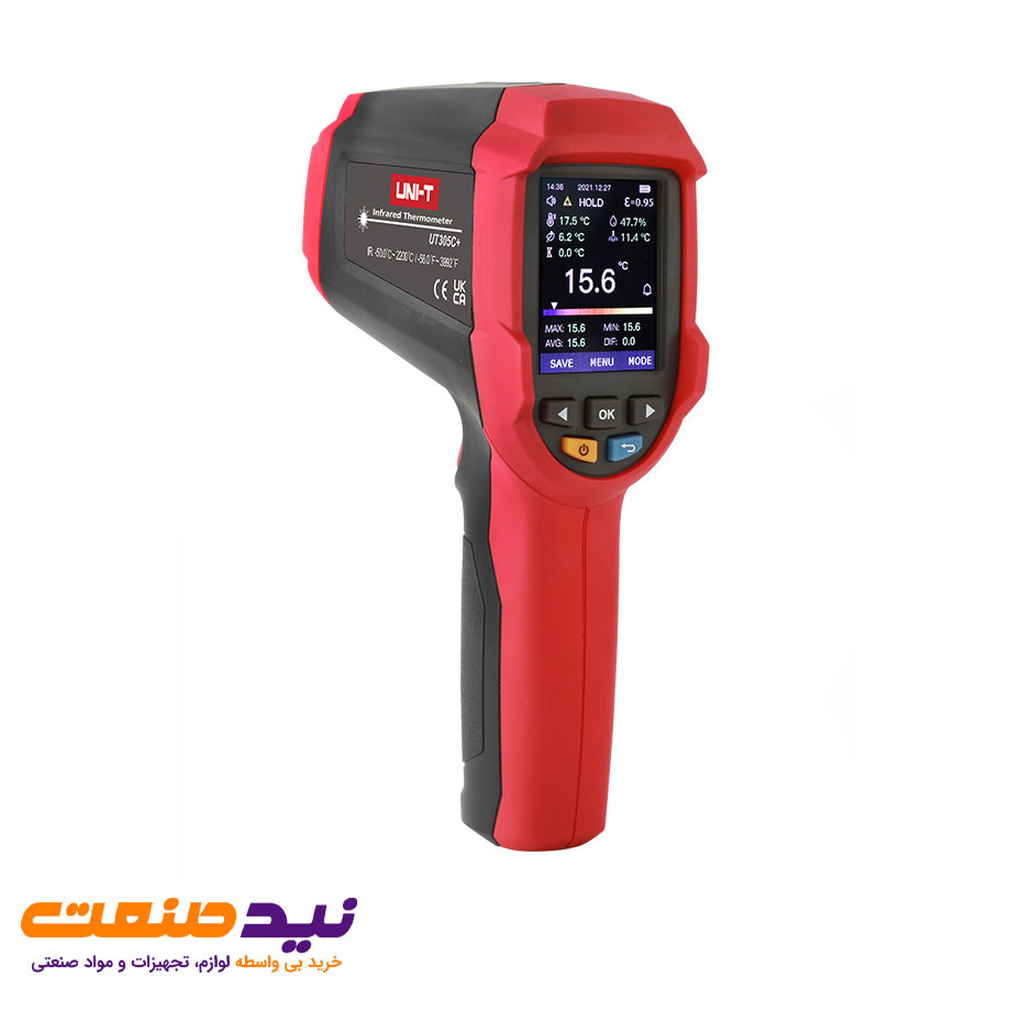 قیمت و خرید ترمومتر لیزری 2200 درجه یونیتی مدل +UNI-T UT305C 