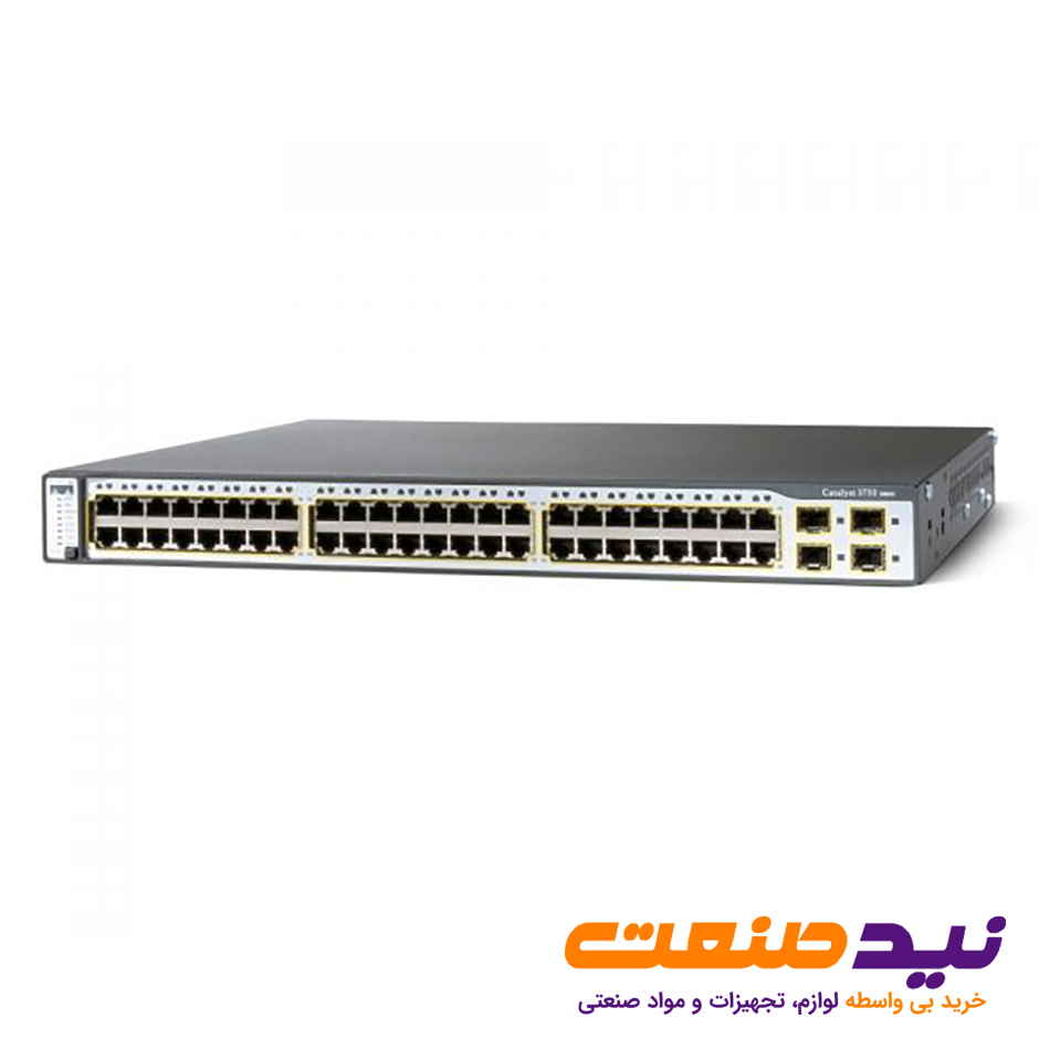سوئیچ 48 پورت سیسکو مدیریتی WS-C3750-48PS-S