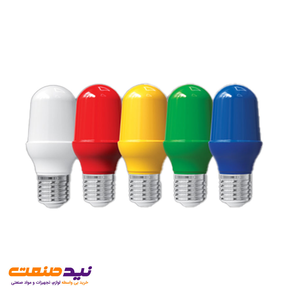 لامپ ال ای دی بلوطی 1 وات هفت رنگ با پایه E27 پارس شعاع توس