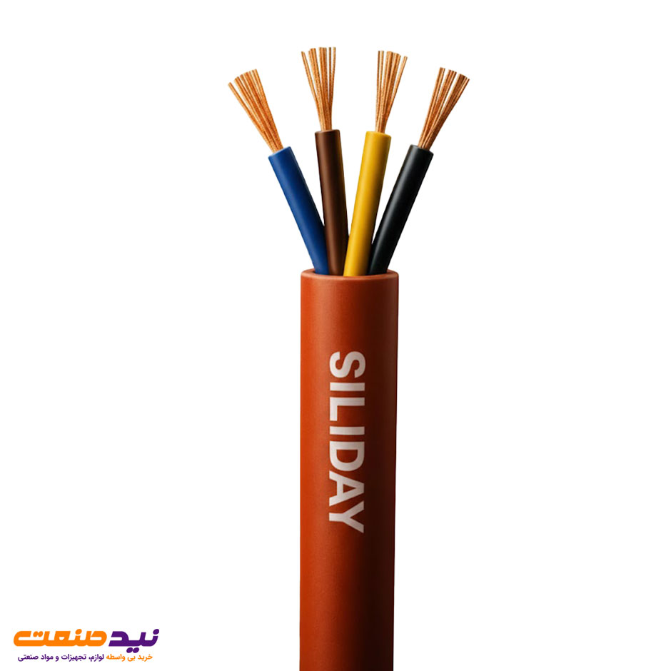 کابل نسوز سیلیکونی ساده 4 رشته سیلی دی