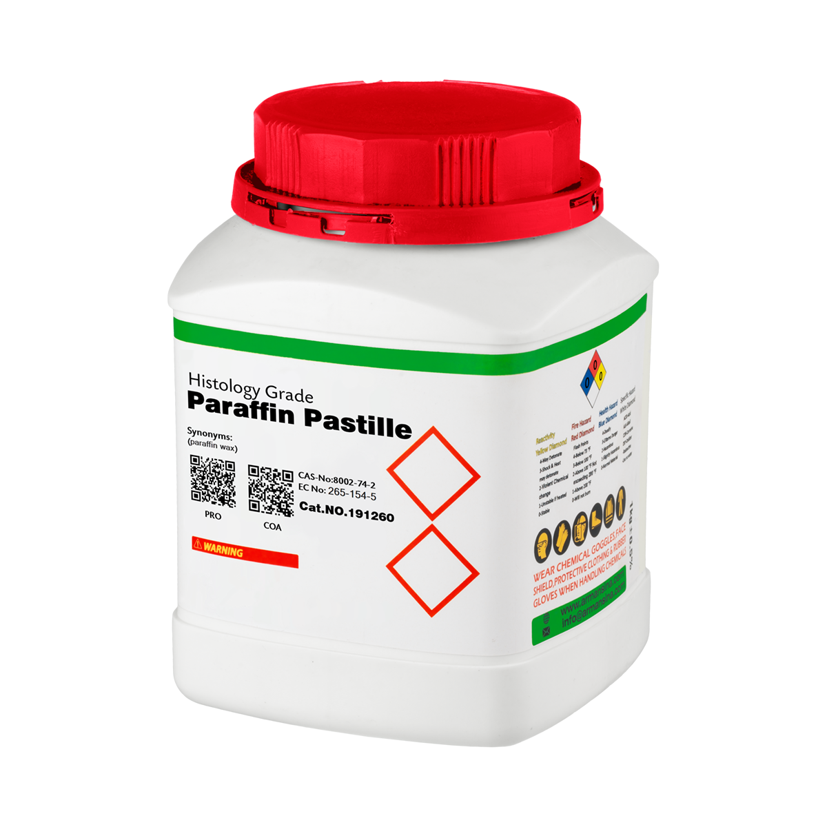 قیمت و خرید پارافین جامد گرید آزمایشگاهی 800 گرمی بطری پلاستیکی آرمان سینا