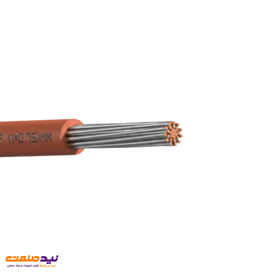 سیم مقاوم در برابر حرارت سیلیکونی افشان SIF سایز 1 در 0.75 یاقوت