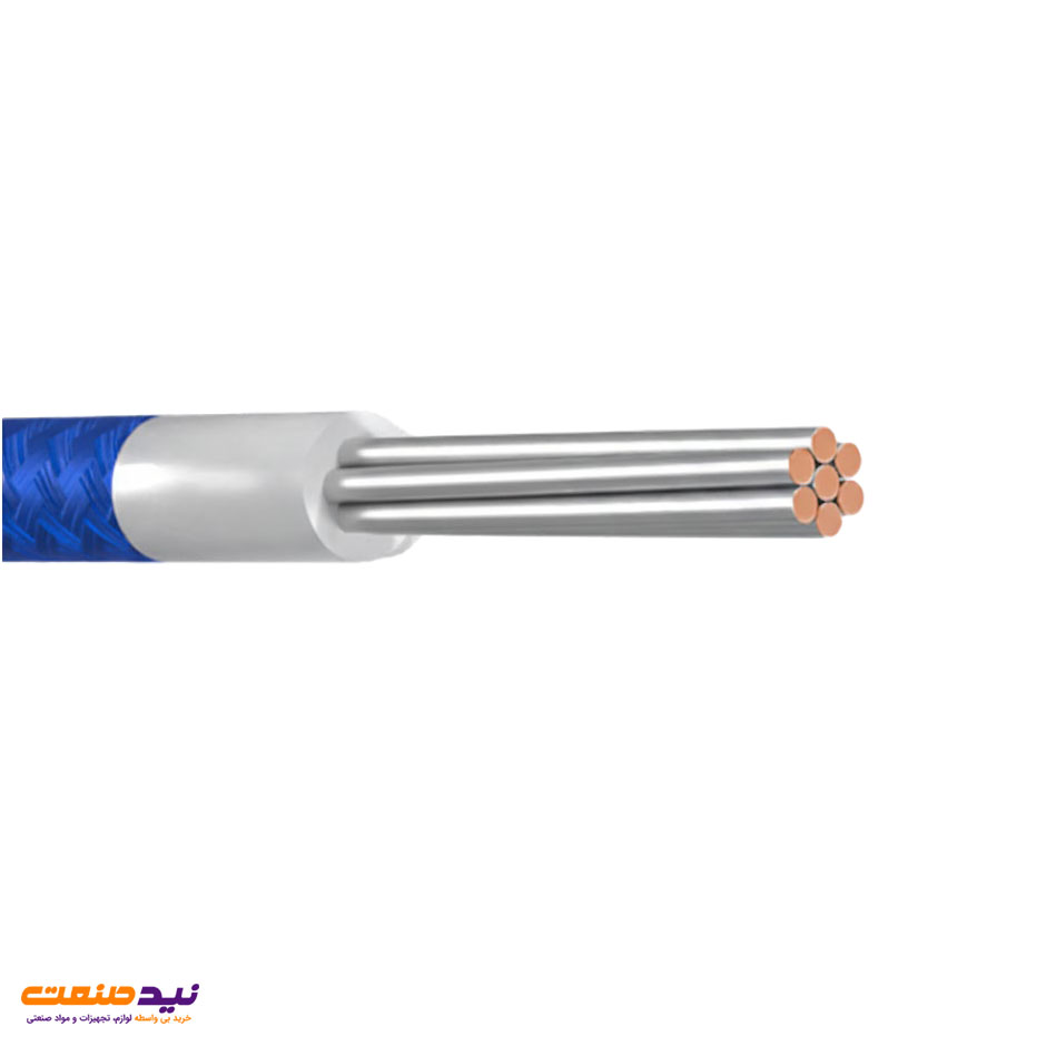 سیم مقاوم در برابر حرارت سیلیکونی دو روکش بافت 1 در 0.35 یاقوت