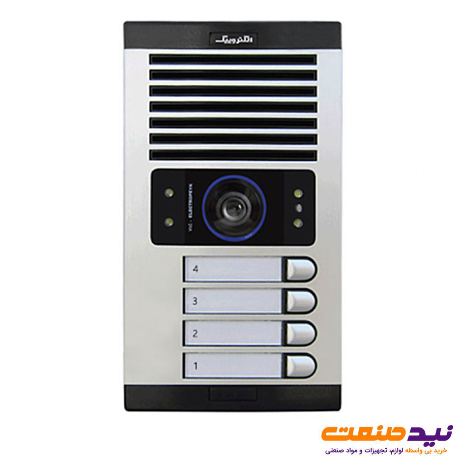 پنل آیفون تصویری 4 واحدی عمودی الکتروپیک مدل FD-1086