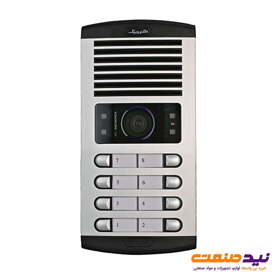 پنل آیفون تصویری 8 واحدی افقی الکتروپیک مدل FD-1086