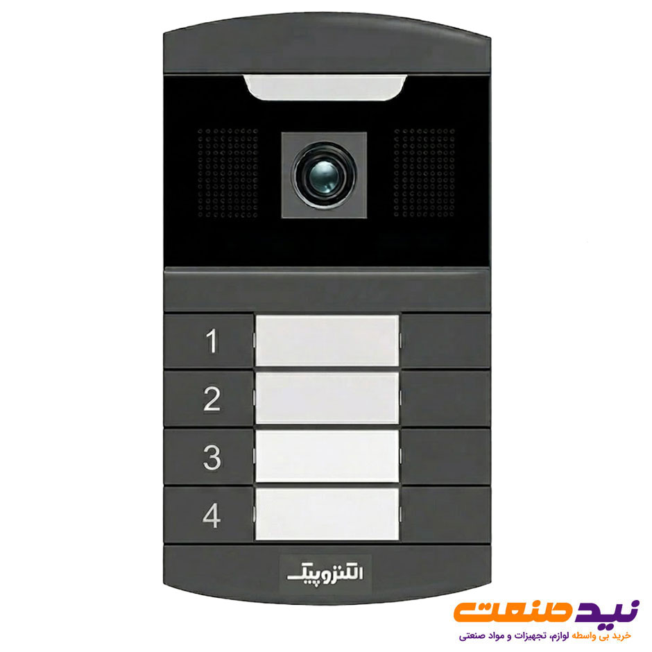 پنل آیفون تصویری 4 واحدی عمودی سخنگو الکتروپیک مدل 598