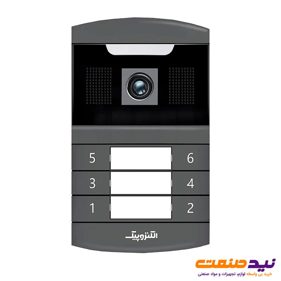 پنل آیفون تصویری 6 واحدی افقی سخنگو الکتروپیک مدل 598