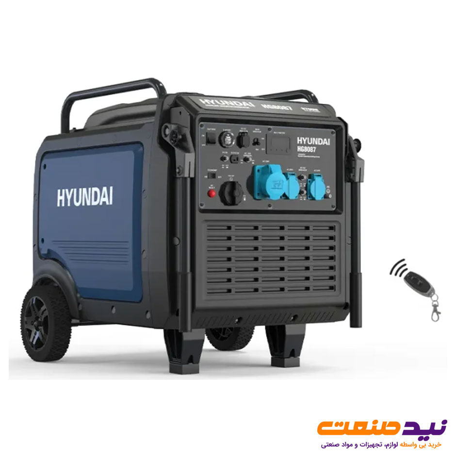 موتور برق بنزینی استارتی 8.7 کیلو وات هیوندای مدل HG-8087 PG