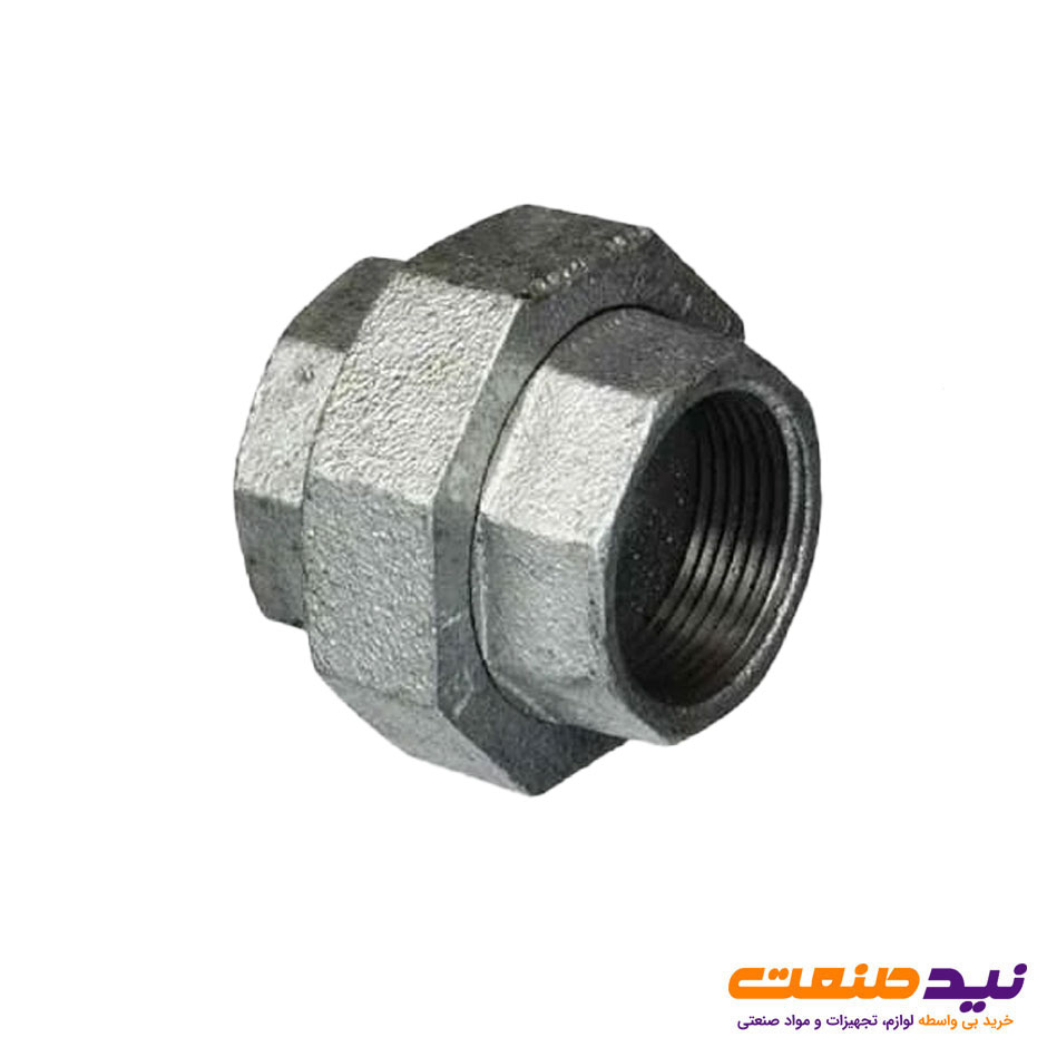 مهره ماسوره دنده ای گالوانیزه 4 اینچ مک
