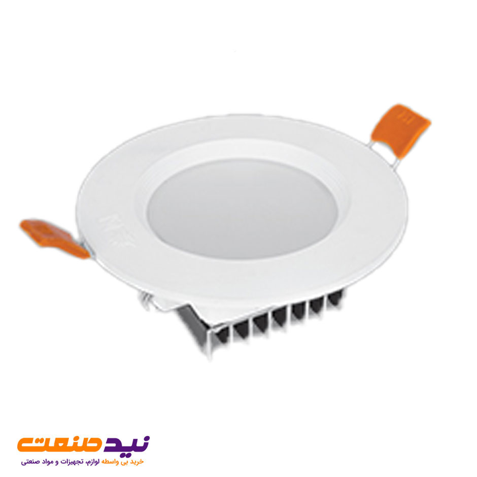 چراغ سقفی توکار سولاریس 7 وات دایره ای پارس شعاع توس