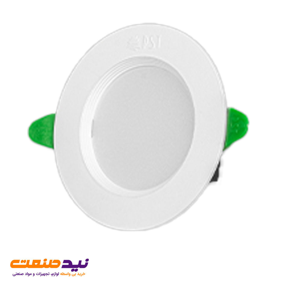 چراغ سقفی توکار پروسولاریس 7 وات دایره ای پارس شعاع توس