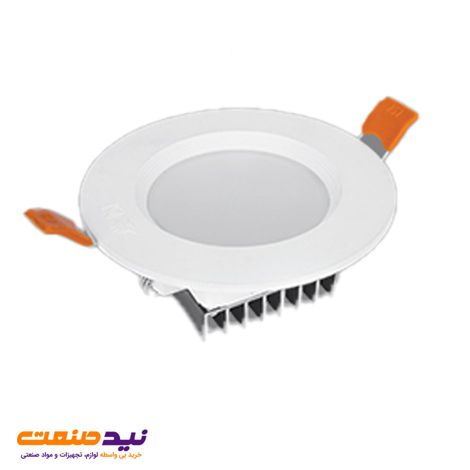 چراغ سقفی توکار سولاریس 9 وات دایره ای پارس شعاع توس