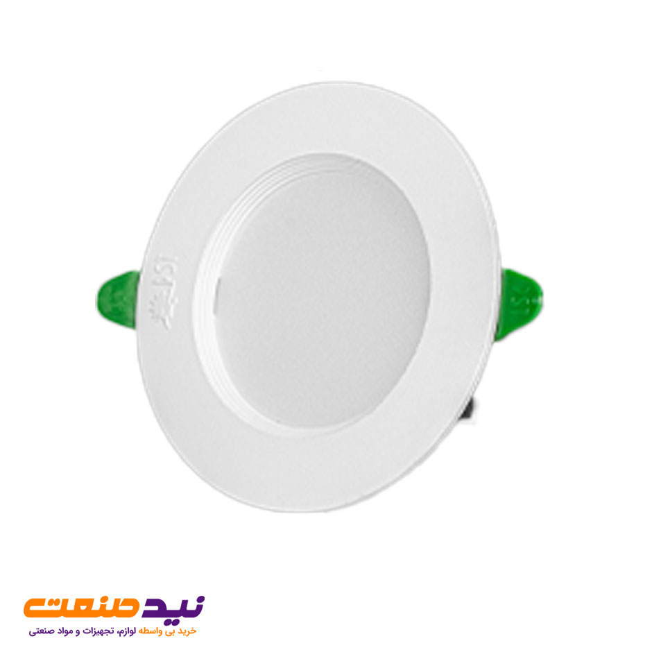 چراغ سقفی توکار پروسولاریس 9 وات دایره ای پارس شعاع توس