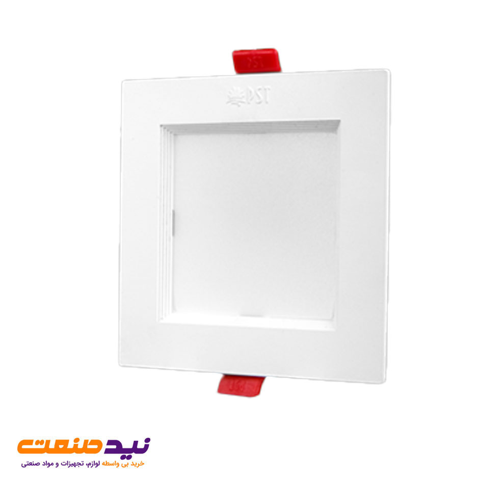 چراغ سقفی توکار سولاریس 9 وات مربعی پارس شعاع توس