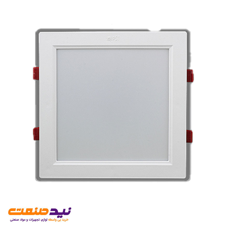 چراغ سقفی توکار گلاریس 42 وات مربعی 220*220 پارس شعاع توس