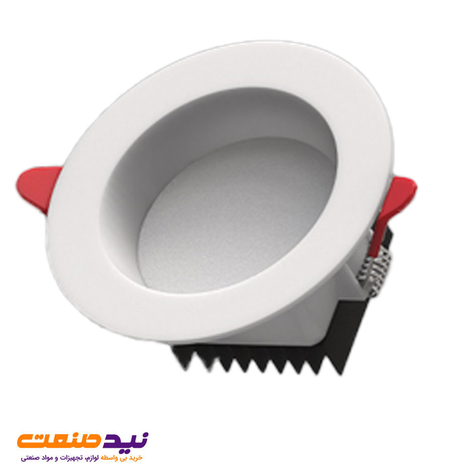 چراغ سقفی توکار دیپاریس 7 وات دایره ای پارس شعاع توس