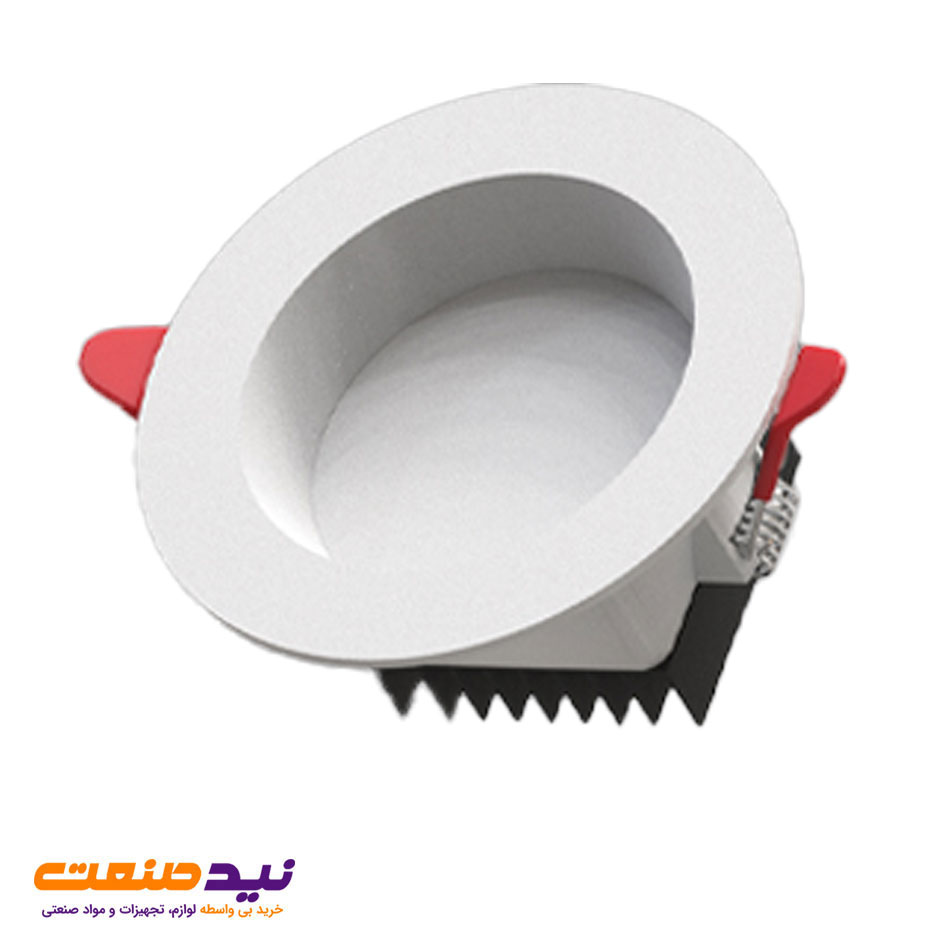 چراغ سقفی توکار دیپاریس 9 وات دایره ای پارس شعاع توس