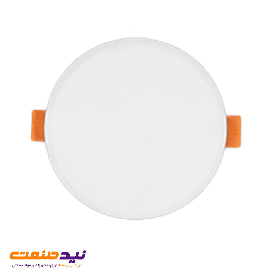 چراغ سقفی توکار فولایت 7 وات دایره ای پارس شعاع توس
