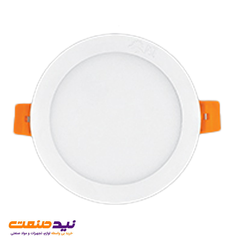 چراغ سقفی توکار اسلیم 8 وات دایره ای پارس شعاع توس