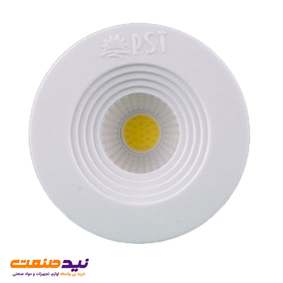 چراغ سقفی توکار چشمی 3 وات دایره ای COB پارس شعاع توس