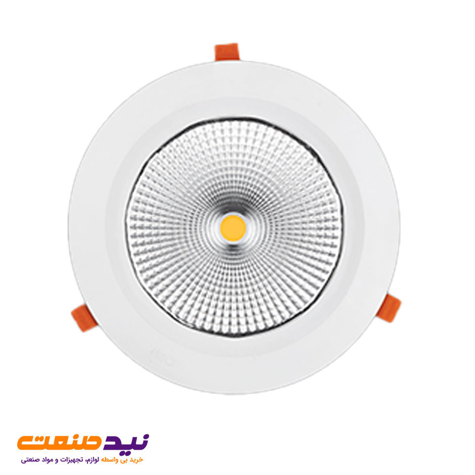 چراغ سقفی توکار هارمونیک 60 وات دایره ای COB پارس شعاع توس