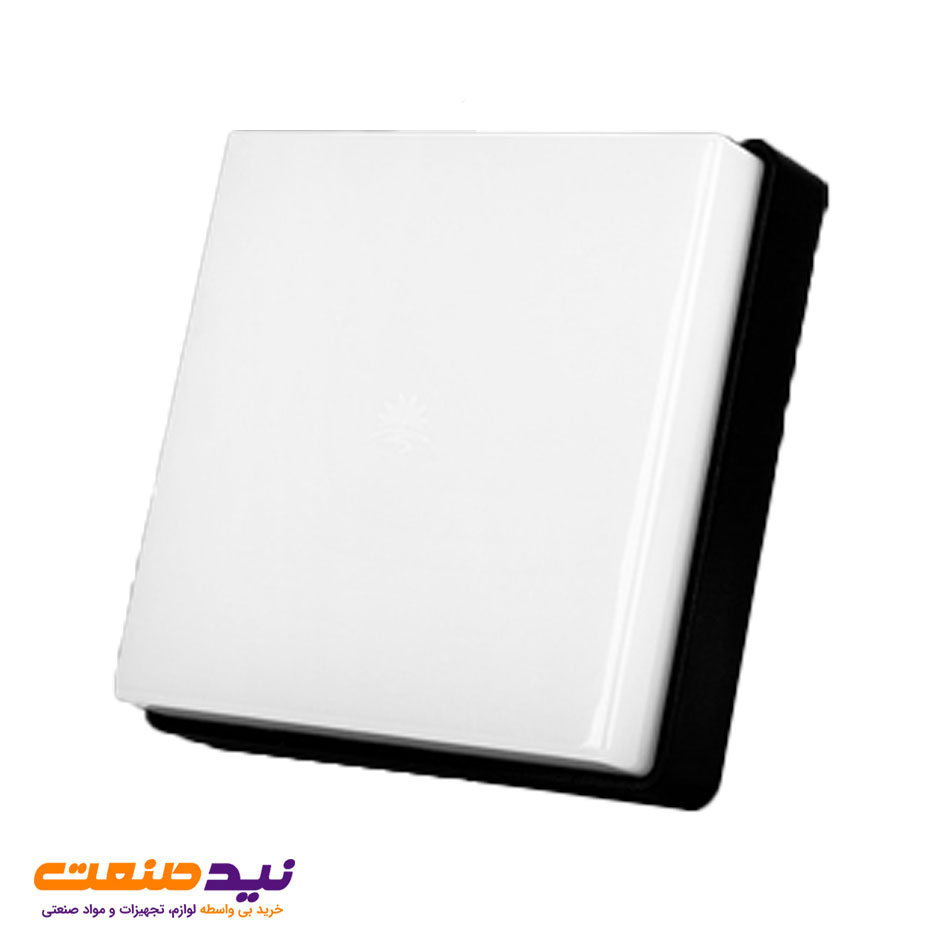 چراغ سقفی روکار آوش 20 وات بدنه مشکی مربعی پارس شعاع توس