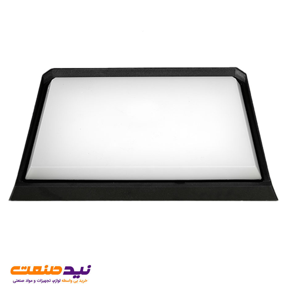 چراغ دیواری روکار آروین 20 وات بدنه مشکی مستطیلی پارس شعاع توس