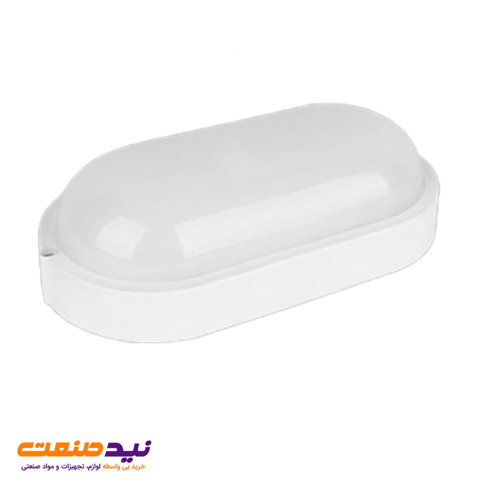 چراغ دیواری روکار آبتین 12 وات بیضی IP65 پارس شعاع توس