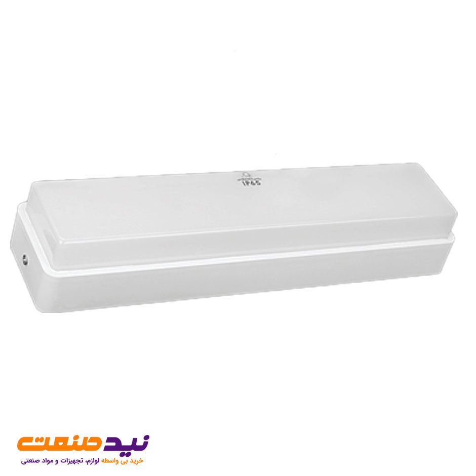 چراغ دیواری روکار آبنوس 12 وات مستطیلی IP65 پارس شعاع توس