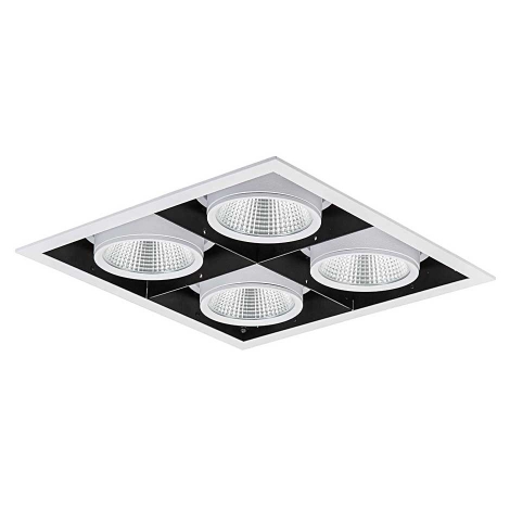 چراغ LED مولتی دانلایت چهار خانه توکار 106 وات یخی با قطر 12.5 سانتی متر و ماژول ViVo اوربیتال مازی نور