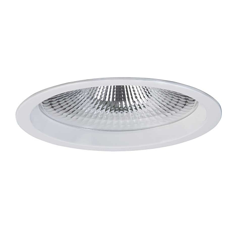 چراغ LED دانلایت توکار سفید 34 وات یخی با دهانه 20 سانتی متر و رفلکتور آلومینیومی آنودایز براق دیانا مازی نور