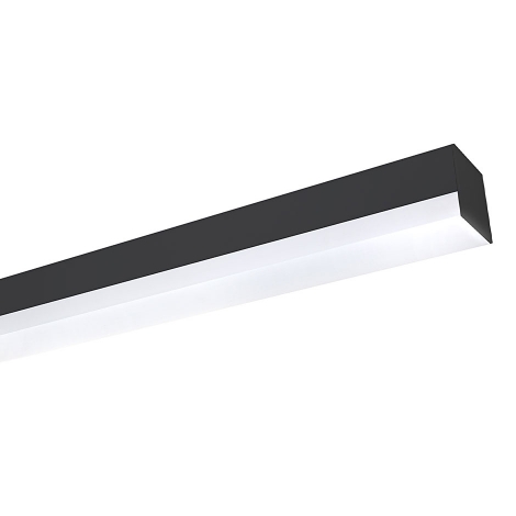 چراغ LED روکار/ آویز خطی مشکی 12 وات یخی لومینا مازی نور با ماژول برق مستقیم
