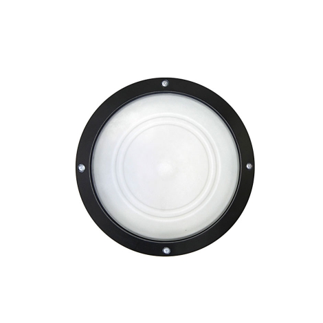چراغ LED سقفی-دیواری مشکی 14 وات یخی کرونا مازی نور 