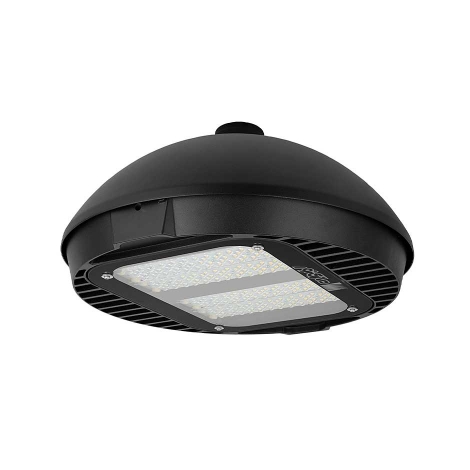 چراغ LED خیابانی مشکی 140 وات آفتابی با قابلیت نصب عمودی ساترن مازی نور