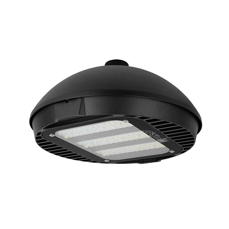 چراغ LED خیابانی مشکی 104 وات آفتابی با قابلیت نصب عمودی ساترن مازی نور