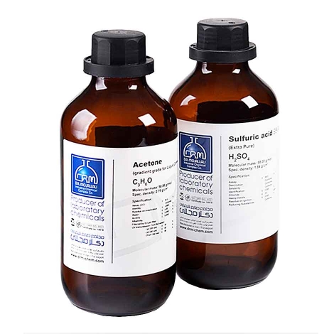 سولفوریک اسید 98 درصد گرید آزمایشگاهی یک لیتری بطری شیشه ای دکتر مجللی