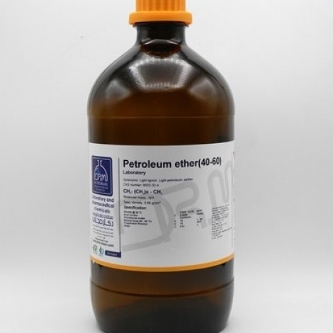 پترولیوم اتر (60-40 درجه سانتی گراد) گرید Extra Pure دو و نیم لیتری بطری شیشه ای دکتر مجللی 